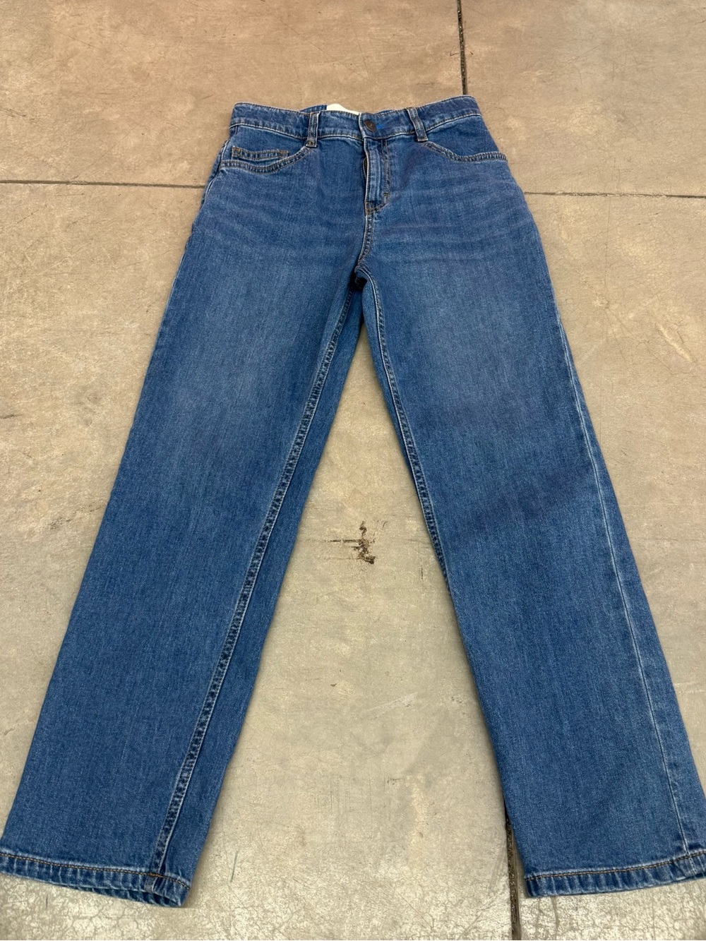 Mini Boden Kids Straight-Leg Jeans in Medium Blue